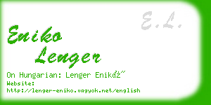 eniko lenger business card